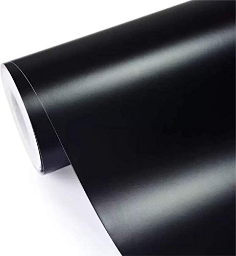 Image of Black Vinyl Car Wrap Waterproof Self Adhesive Film Air Release Technology Vinyl car Wrapping Sheet (18 x 420 inch, Black Matte)