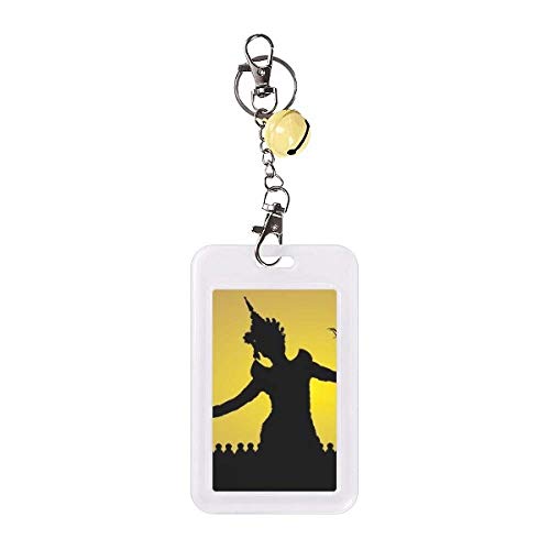 Badge de protection pour carte de crédit contre le piratage jaune danseuse bouddhiste