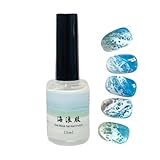 Flüssiges Gel für Nägel, halbpermanenter Top Coat, 15 ml, haltbar, Gelnägel mit Wellenfarbe, für Outdoor, Schule, Geschäftsreise, Zuhause, Schwester, Tochter, Freundin, Ehefrau
