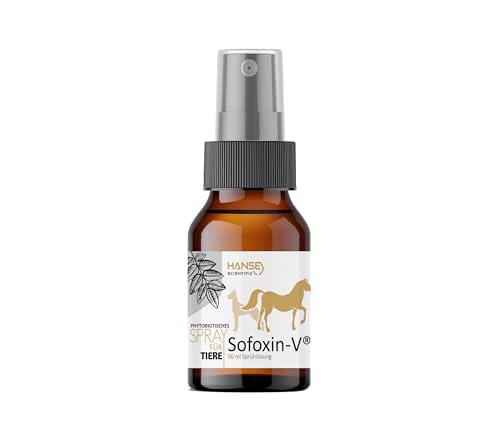Sofoxin V Extra - Wundpflegespray für Tiere Vegan – Einfach, professionell, unkompliziert – Enthält pflanzliche Polymere - Soforthilfe bei Verletzungen der Haut – 50 ml