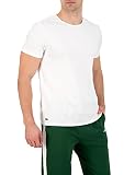 Lacoste Herren TH3455 T-Shirt, Blanc, 2er pack L