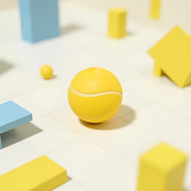 Yellow Hand Exercise Stress Relief Ball, Tennis Ball, Soft Squeeze Ball for Resistance Training, Anxiety Relief for Teens and Adults, Grip Strengtheners