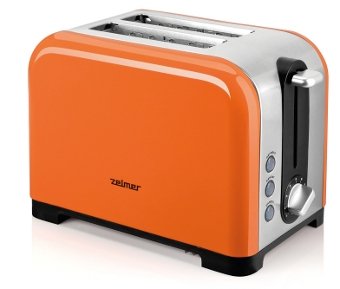 Zelmer - ts1600 2-Slice Toaster, 850 W - Orange
