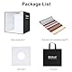 PULUZ Fotostudio Box Lichtzelte 50 x 50 x 50 cm, 50cm Fotobox mit 6 Hintergründen Klappbar Tragbar für Produktfotografie, E-Commerce,kreative Projekte
