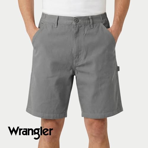 Wrangler Carpenter Shorts for Men Big and Tall, Heavyweight Durable Work Shorts with Utility Pockets, Mens Cargo Shorts Slate Grey - image 5