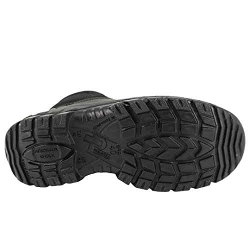 BOTINA DE TRABALHO EM COURO PS139 - EPI COM C.A - ECOSAFETY (Preto em Couro Latego, BR, Adulto, Numé