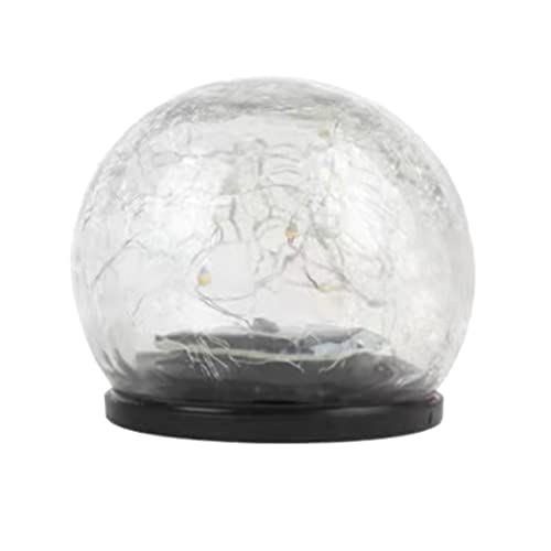 Tassteen 1Pcs 12cm Solar Crack Ground Ball Outdoor Waterproof Balcony Garden Court Landscape Outdoor/Garden Decorative Lights