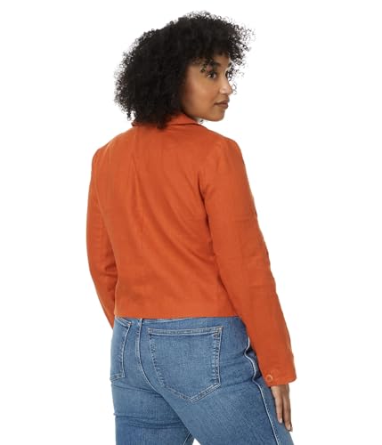 Madewell Women's Cropped Blazer Refined Linen2