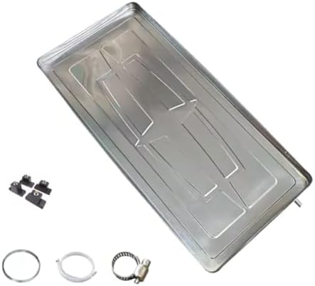 Stainless Steel Drip Tray - Leak-Proof One-Piece Design for Air Conditioner Drainage, Durable, Rust-Resistant, Easy to Clean, Essential Home Cooling Accessory