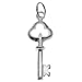 Sterling Silver Key To Your Heart or Grads Charm 22mm