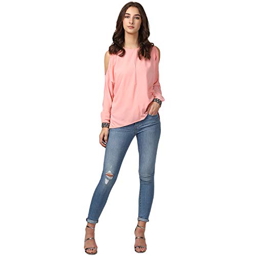 Image of Harpa Women's Polyester Round Neck Regular Fit Top