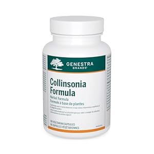Genestra Brands Collinsonia Formula – Digestive Health Supplement – Herbal Blend – With Collinsonia Root, Milk Thistle & Silymarin – Vegan – 90 Vegetarian Capsules