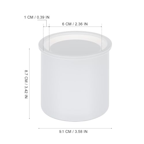 Image of Housoutil Cylinder Resin Mold Silicone, Silicone Resin Molds for Epoxy Casting, Round Pen Holder Mould, Concrete Planter Flower Pot Mould, Cup Makeup Brush Storage Organizer DIY Craft Making Kit