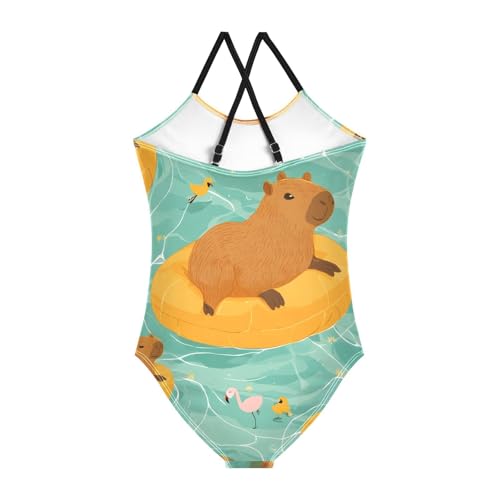 senya Girls Swimsuits Swimming Pool Capibala One-Piece Swimwear Quick Dry Girls Bathing Suits for 3 Years Old2
