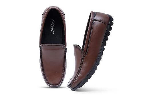 Image of ARAMISH Genuine Leather Loafers Shoes for Men