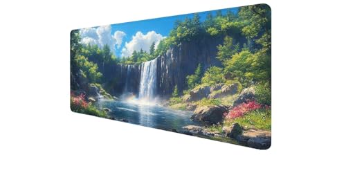 Desk mat paysage de rivière de 1000x500 mm pour transformer votre bureau PC portable