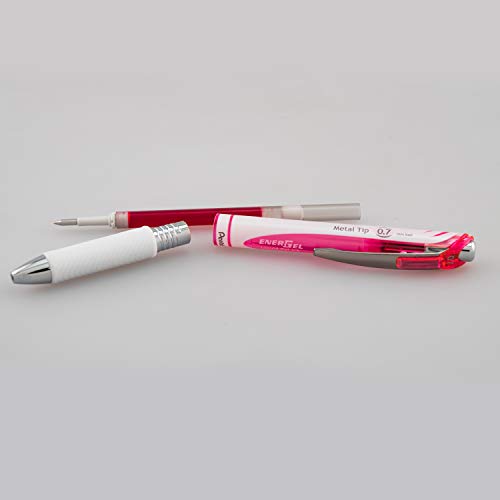 Pentel Pink Bca Energel Pearl Rtx Retractable Gel Pen, 0.7Mm (Bl77Wbp2Pp) #TOP4