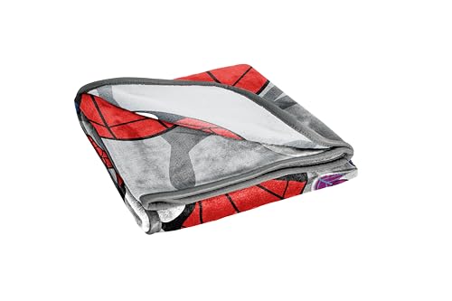 Image of Jay Franco Spidey & His Amazing Friends Plush Throw Blanket - Measures 50 x 60 Inches - Kids Super Soft Fleece Bedding Features Ghost Spider Gwen & Miles Morales