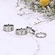 Zakk Damen Herren Ringe Titan Silber Matt Gebürstet Verlobungsring Partnerring Eheringe Trauringe 4mm 6mm 8mm 10 mm Breit (6mm,65 (20.7))