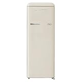  PYRAMIDEA Frigorifero Vintage Colorato Crema Singola Porta Ventilato 240 L Lordi (218 L Netti) MAMBO2401C