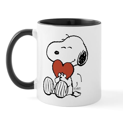 Mug Cerámico 11 oz Snoopy en Corazón Café miniatura 1