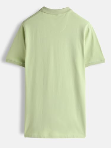 Image of WROGN Men's Pure Cotton Pique Stretch T-Shirt | Slim Fit