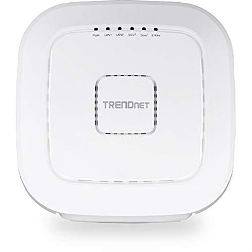 Trendnet Ac2200 Tri-Band Poe+ Indoor Wireless Access Point, 867Mbps Wifi Ac + 400Mbps Wifi N Bands, Wave 2 Mumimo, Client Bridge, Wds, Ap, Wds Bridge, Wds Station, Repeater Modes, Tew-826Dap,White #TOP8