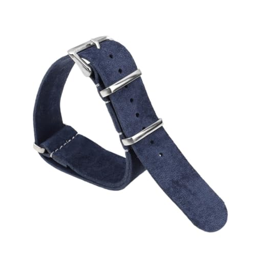 Bracelet de montre en daim velours long 18mm 20mm 22mm 24mm