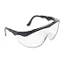 MCR TK110 Crews Tomahawk Safety Glasses Black Frame Clear Lens, 1 Pair