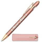 StarMaker Stylo gravé Merci ATSEM, Rose Gold Cuivré avec étui cuir...