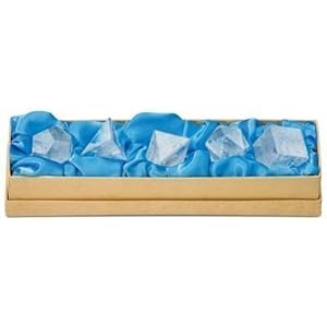 Maulwurf – geschenken uit de natuur 0503509122 set platonisch lichaam bergkristal klein, in doos