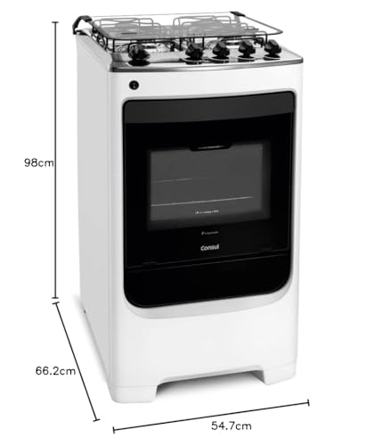 Fogão Consul 4 bocas Branco com acendimento automático - CFO4NAB - Imagem 6