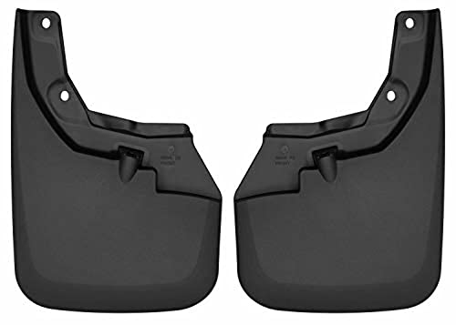 Image of Husky Liners Custom Mud Guards | Fits 2016-2023 Toyota Tacoma w /OEM Fender Flares | Front Set, 2-pc Black - 56941