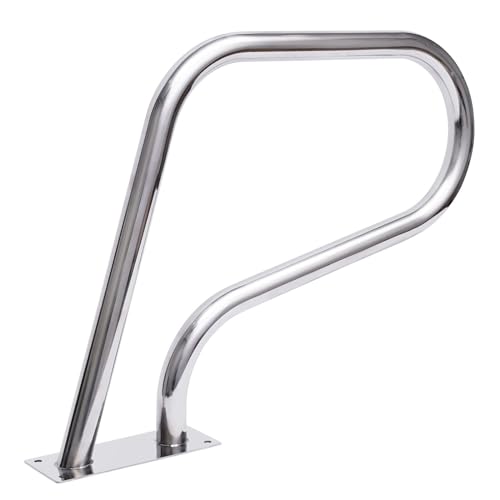 Barra de sujeción para piscina de acero inoxidable, pasamanos para piscina, barandilla de seguridad, escalera de piscina, escalera de piscina, protección contra golpes, escalera de piscina, con