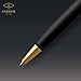 Parker Sonnet Ballpoint Pen | Matte Black Lacquer with Gold Trim | Medium Point Black Ink | Gift Box