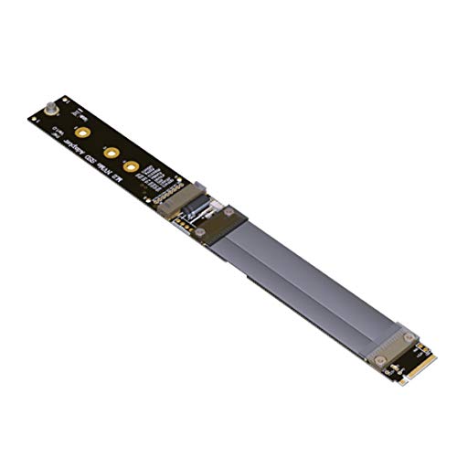 ADT-Link R44SF / R24SF M.2 NVMe SSD Extension Cable Solid State Drive Riser Card Support M2 to PCI Express 3.0 X4 PCIE Full Speed 32G/BPS(R44SF 20CM)