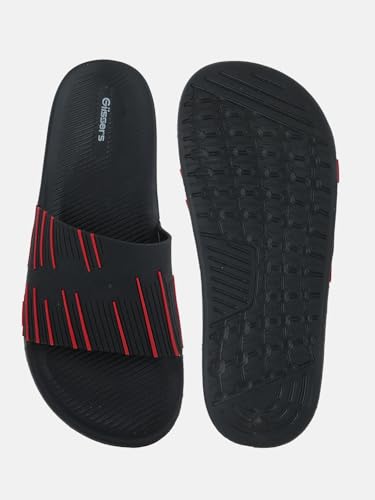 Image of Men & Boys Lines Patterned Sliders | Soft EVA Flip Flops & Slippers