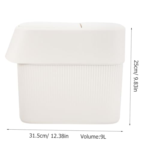 Caneca de basura estrecha con tapa para cocina y baño miniatura 2