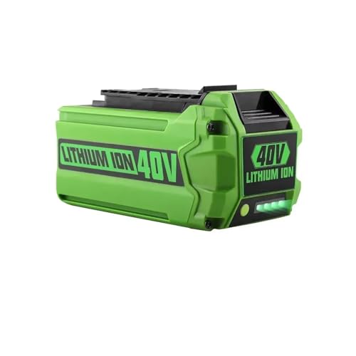 Baterías de 40 V, 6 Ah, de Iones de Litio, de Repuesto for cortacéspedes y Herramientas eléctricas, compatibles con GreenWorks G-MAX.(1pcs)