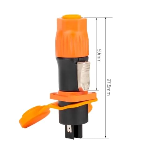 Conector 3PIN 20A 250V macho tipo plug con un pack de 20 unidades para conexiones 5
