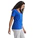 Hanes Womens Perfect-t V-neck T-shirt, Ringspun Cotton Short Sleeve Tee For 1 Or 2 Pack Fashion-t-shirts, Deep Royal - 1 Pack, Small US