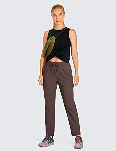 CRZ YOGA Calça de Treino Feminina Cintura Alta Leve 28 Polegadas - Calça de Caminhada Esportiva Para