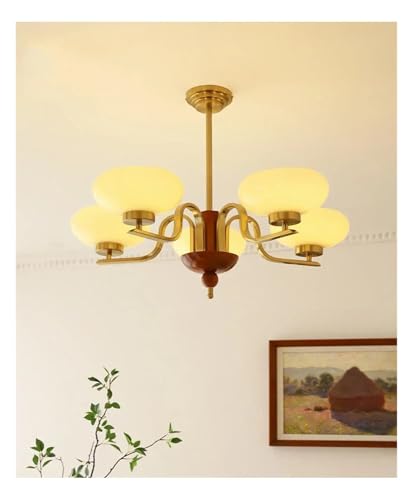 Lampe suspendue design crème pour une chambre cocooning