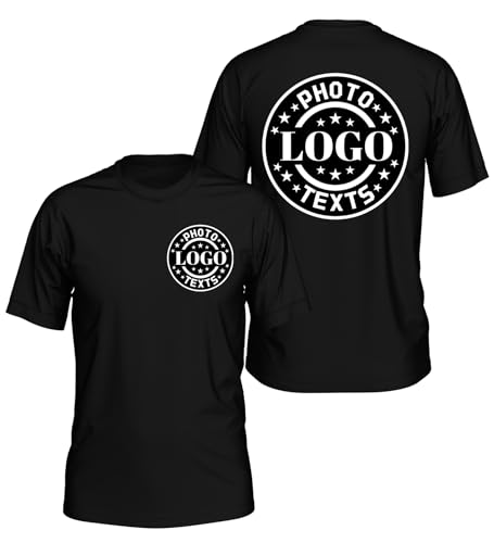 Custom T-Shirts for Men and Women, Custom Shirts, Personalized Cotton t-Shirts with Photo Logo Text