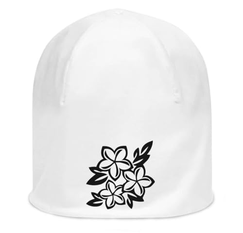 Bonnet en coton fin blanc Blossoming Flowers, la douceur d'une fleur de coton