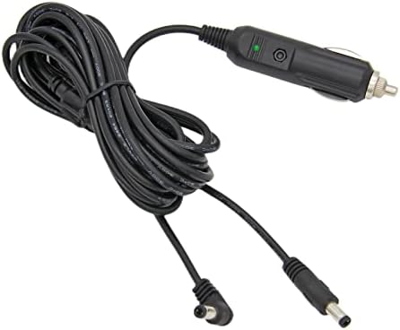 12V-24V car Adapter 20AWG DC 5.5mm x 2.1mm Male and 90 Degree DC Male car Charger Power Cord, Applicable to All Snilax Comfield Back Massage Pads, Buses, and Truck Equipment