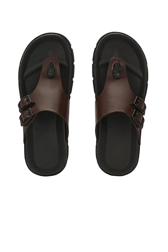 IVRAH Men’s Ethnic Sandals | Stylish Synthetic Chappals with Airmix Sole | Comfortable Traditional Slip-Ons - Image 8