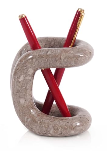 Marble 4‑Inch Oceanic Pen Pencil Desk Organizer