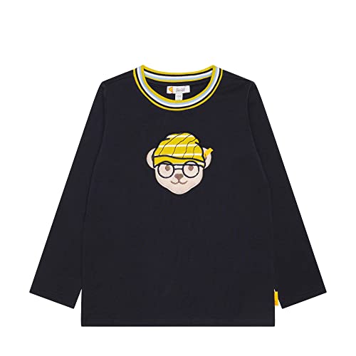 Steiff Boy's T Langarm Teddykopf ohne Squeezer Shirt, Navy, 110 Cover