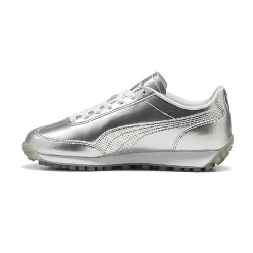 PUMA Womens Easy Rider Astro Escape Metallic Lace Up Sneakers Shoes Casual - Silver - Size 7 M3